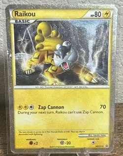 Raikou HGSS19 HGSS Black Star Promo - Pokemon Holo Foil Rare - Image 1