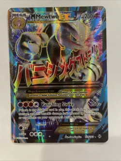 💎 Pokemon TCG M Mewtwo EX Full Art Holo Card 159/162 Breakthrough LP/NM - Image 1