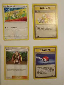 Pokemon TCG Card Lot Farfetch'd Plumeria Poke Ball Mr. Fuji 1st Edition - Image 1