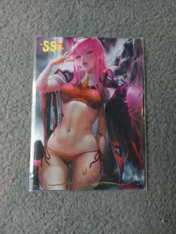 Zero two Darling in the Franxx Goddess Story WAIFU ANIME CARD - Image 1