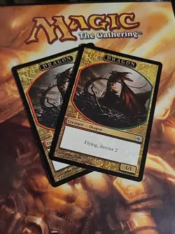 Dragon Token x 2 - Alara Reborn - MTG - Magic the Gathering - NM - Image 1