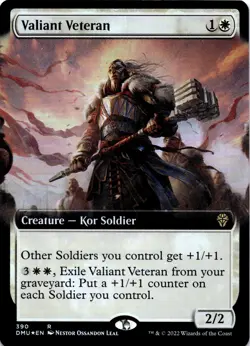 Valiant Veteran Extended Art Foil - Dominaria United - 390 NM - Image 2