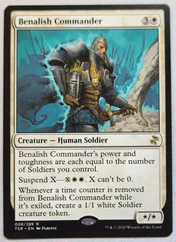 MTG Magic [x1] Benalish Commander [x1] Time Spiral Remastered M/NM - Image 1
