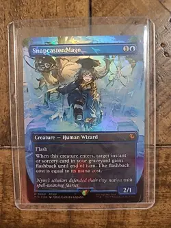 MTG Final Fantasy Snapcaster Mage (Borderless) (Chocobo Track Foil) #469 - NM - Image 1