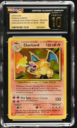2023 Pokemon Trading Card Game Classic - Charizard #003/034 CGC 10 Pristine - Image 2
