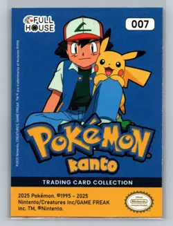 Pokemon Card - Squirtle 007 - Cracked Ice Holo - Kanto Full House - Image 2