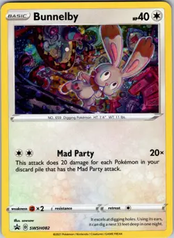 Bunnelby - SWSH082 SWSH: Sword & Shield Promo Cards Pokemon TCG NM - Image 1