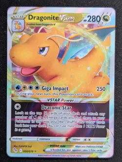 Dragonite VSTAR 050/078 Pokemon GO Pokemon NM Holo - Image 1