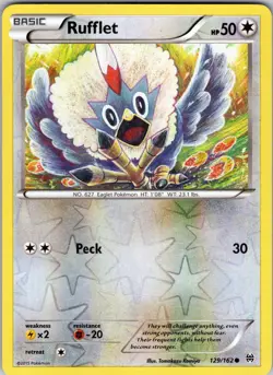 Rufflet 129/162 XY - BREAKthrough Pokemon TCG LP - Image 1
