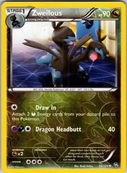 Zweilous (96) 96/124 Dragons Exalted Pokemon TCG LP - Image 1
