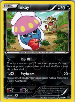 Inkay 41/108 XY - Roaring Skies Pokemon TCG LP-NM - Image 1