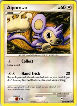 Aipom (50) 50/100 Majestic Dawn Pokemon TCG LP/MP Normal - Image 1