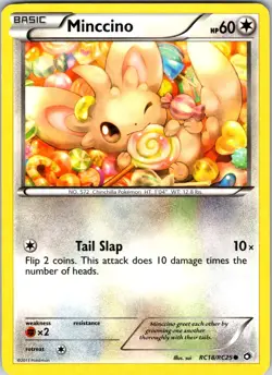 Minccino RC18/RC25 Legendary Treasures: Radiant Collection Pokemon TCG LP Holo - Image 1