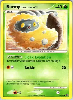 Burmy Sandy Cloak 57/99 Arceus Pokemon TCG LP Normal - Image 1