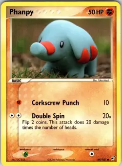 Phanpy 69/107 Deoxys Pokemon TCG LP Normal - Image 1