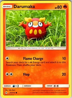 Darumaka 23/214 SM - Unbroken Bonds Pokemon NM Normal - Image 1