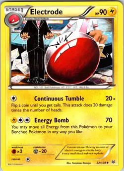 Electrode 22/108 XY - Roaring Skies Pokemon NM Normal - Image 1