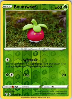 Bounsweet 014/189 SWSH03: Darkness Ablaze Pokemon NM Reverse Holo - Image 1