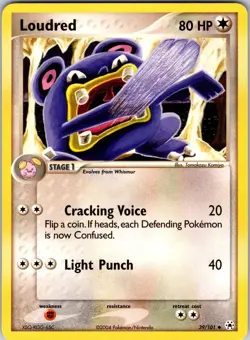 Loudred 39/101 Hidden Legends Pokemon NM Normal - Image 1