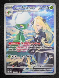 Cynthia's Roserade 184/182 SV10: Destined Rivals Pokemon NM Holo - Image 1