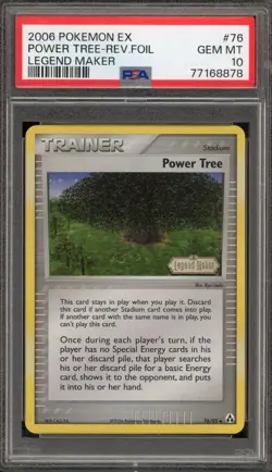Pokemon Power Tree EX Legend Maker Reverse Holo #76 PSA 10 Gem Mint - Image 1