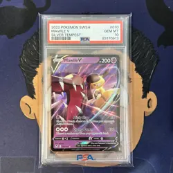 💎PSA 10 GEM MINT 2022 Pokemon Silver Tempest MAWILE V #070 Ultra Rare - Image 2