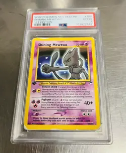 2002 Pokemon Shining Mewtwo 1st Edition Neo Destiny Holo 109/105 - Image 4