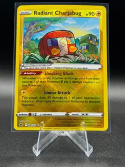 Radiant Charjabug 051/159 Crown Zenith Holo Pokemon TCG - Image 1