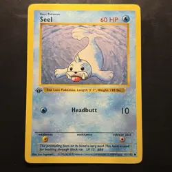Pokemon Vintage 1st Edition Seel 041/102 Base Set (Shadowless) Wotc 1999 - Image 1