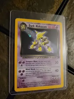 Dark Alakazam Pokemon Holo 1/82 Team Rocket Hologram Single Card Unused - Image 2