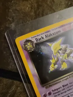 Dark Alakazam Pokemon Holo 1/82 Team Rocket Hologram Single Card Unused - Image 3