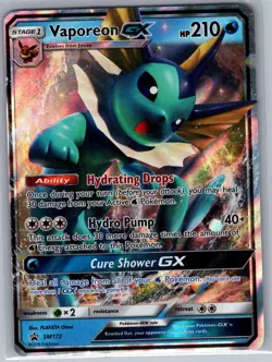 Vaporeon GX SM172 SM Promos - Pokemon Card - MP - Image 1