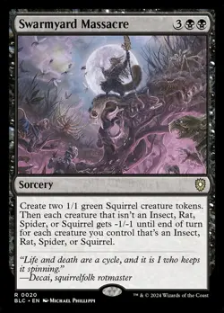 MTG Swarmyard Massacre Bloomburrow Commander 20 R NM - Image 1