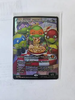 MTG TMNT Michelangelo, Weirdness to 11 Showcase Foil 0288 TMT - Image 1