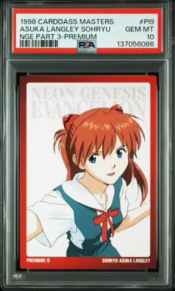 【Free Shipping】【PSA10】1998 CardDass Masters Evangelion Asuka Langley - Image 1