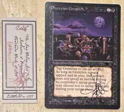 MTG ARTIST PROOF MTG Phyrexian Gremlins AP Sketch Art Amy WEBER - Image 2