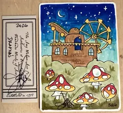 MTG ARTIST PROOF MTG Drafnas Restoration AP Sketch Art Amy WEBER - Image 1
