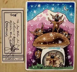 MTG ARTIST PROOF MTG Phyrexian Gremlins AP Sketch Art Amy WEBER - Image 1