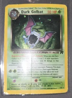 Pokemon Dark Golbat Holo Rare Unlimited Card 7/82 HP Condition Team Rocket -RARE - Image 1