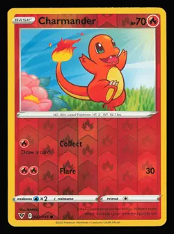 Charmander 023/185 Vivid Voltage Reverse Holo Pokemon NM1 - Image 1