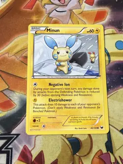 Pokemon Minun 40/108 Dark Explorers Common NM - Image 1