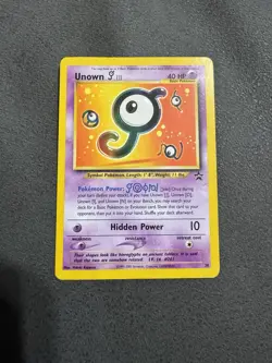 Unknown J 38/52 Black Star Promo 2001 Rare Pokemon TCG Vintage - Image 1