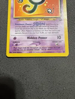 Unknown J 38/52 Black Star Promo 2001 Rare Pokemon TCG Vintage - Image 5