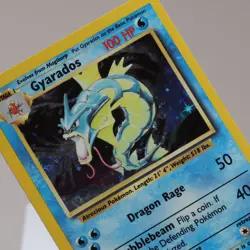 Pokemon TCG - Gyarados 6/102 Base Set Holo Rare WOTC 1999 - EXC - Image 1