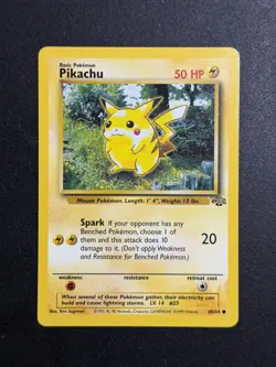 Pokemon TCG Jungle Pikachu #60/64 Common WoTC Vintage NM - Image 1