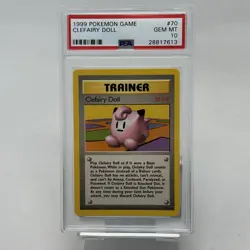 1999 Pokemon Clefairy Doll #70 Base Set Unlimited PSA 10 Gem Mint - Image 1