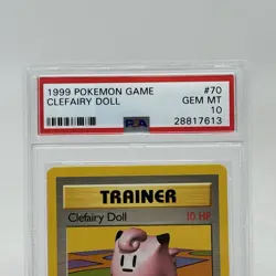 1999 Pokemon Clefairy Doll #70 Base Set Unlimited PSA 10 Gem Mint - Image 2