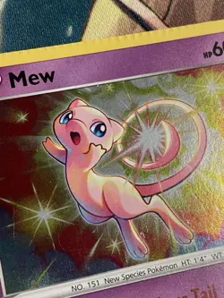 Mew 011/025 Celebrations Holo Crimp Error LP+ Pokemon TCG - Image 4