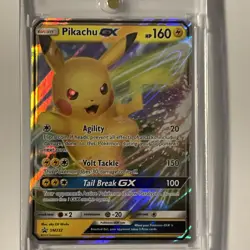 Pokemon TCG Pikachu GX Pikachu and Eevee Special Collection SM232 Holo Promo... - Image 3