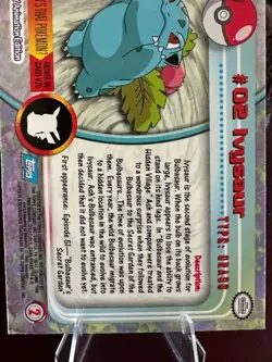 Ivysaur #2 — 1999 Topps Pokemon Series holo - Image 5